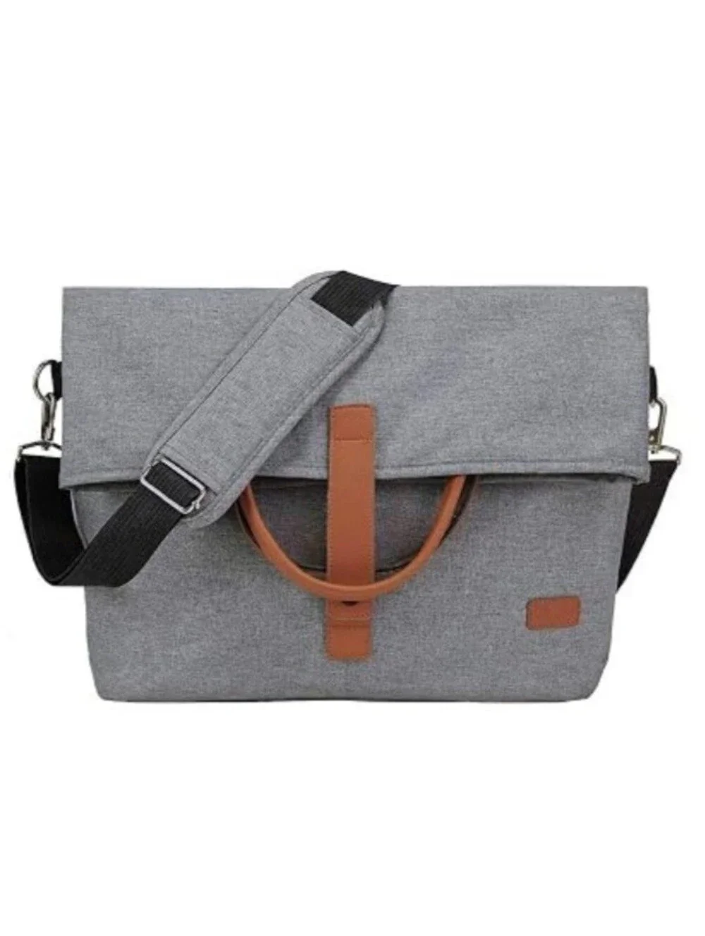 Lekesky Men's Laptop Briefcase Bag 15.6 Inch  Messanger Bag Gray Bin BM